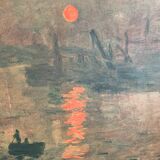 Cadre doré avec reproduction Claude Monet