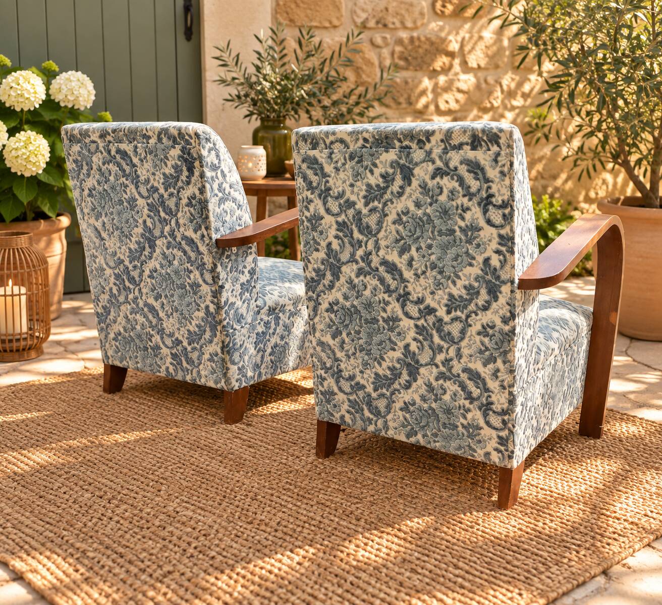 2 fauteuils style Art déco, années 50