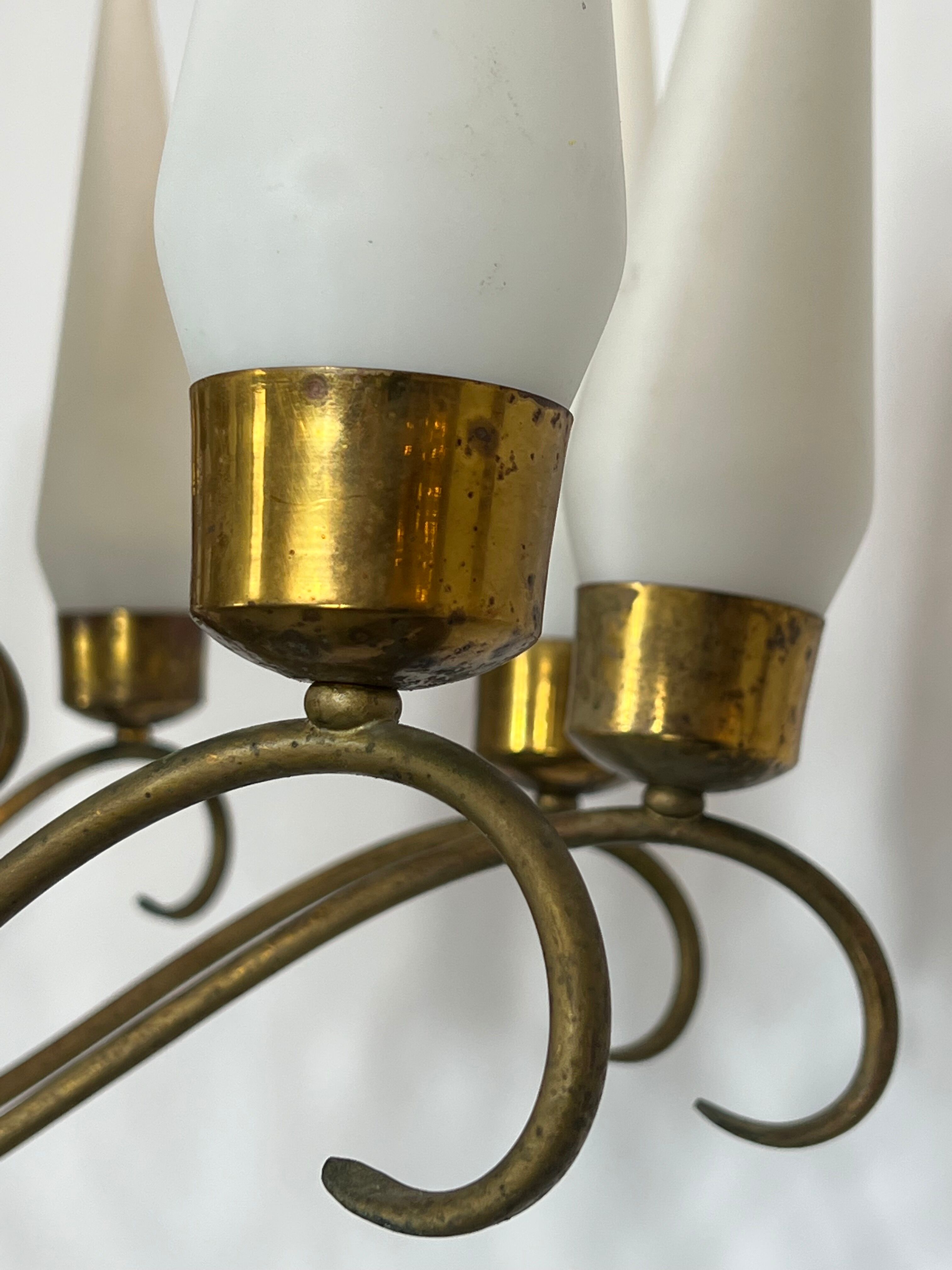 Arredoluce Monza 18 lights chandelier from 50s