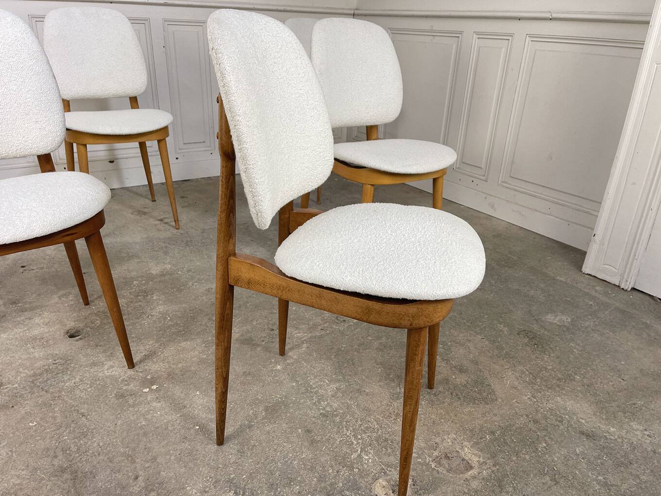 Six Baumann chairs 1950 "Pégase"