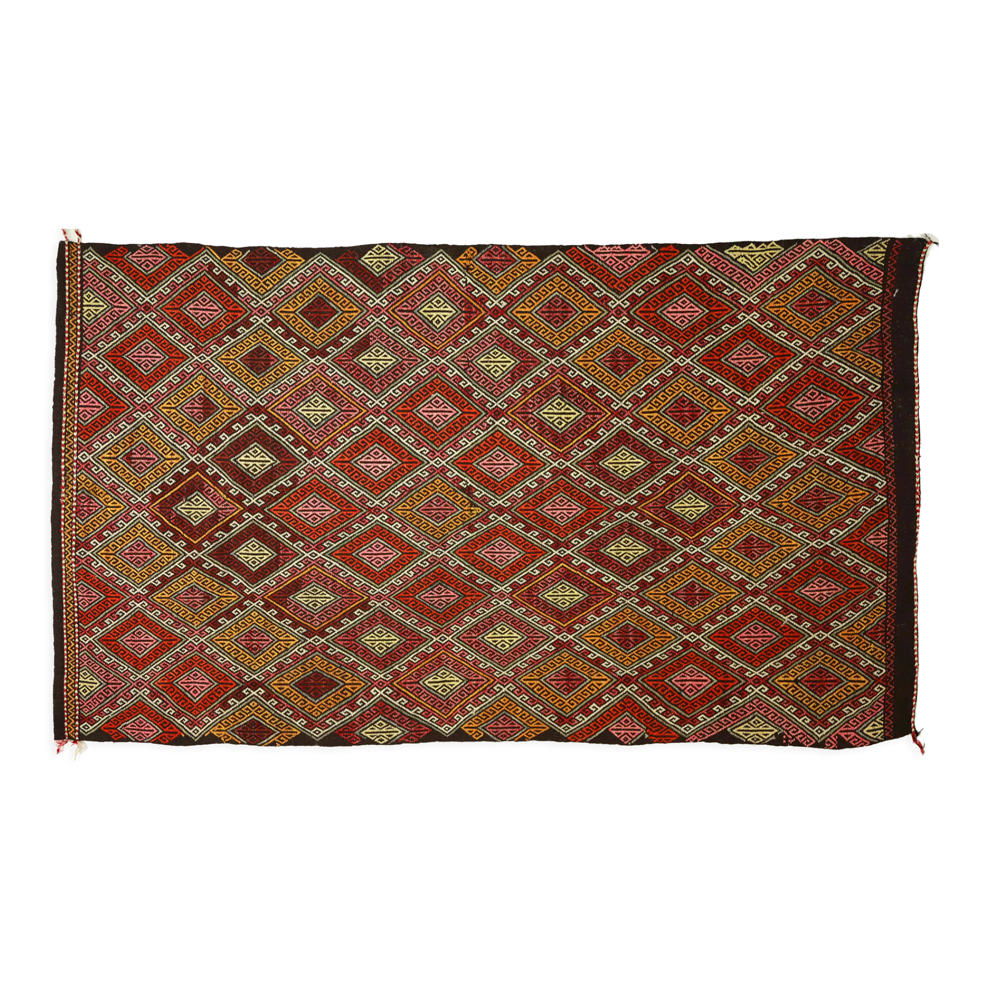 Anatolian handmade kilim rug 307 cm x 181 cm