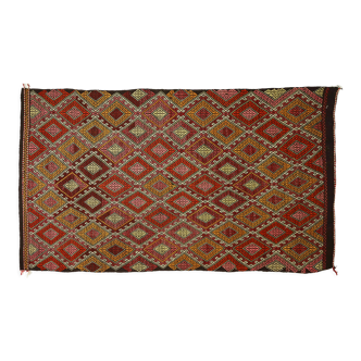 Anatolian handmade kilim rug 307 cm x 181 cm
