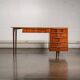 Large desk in walnut burl