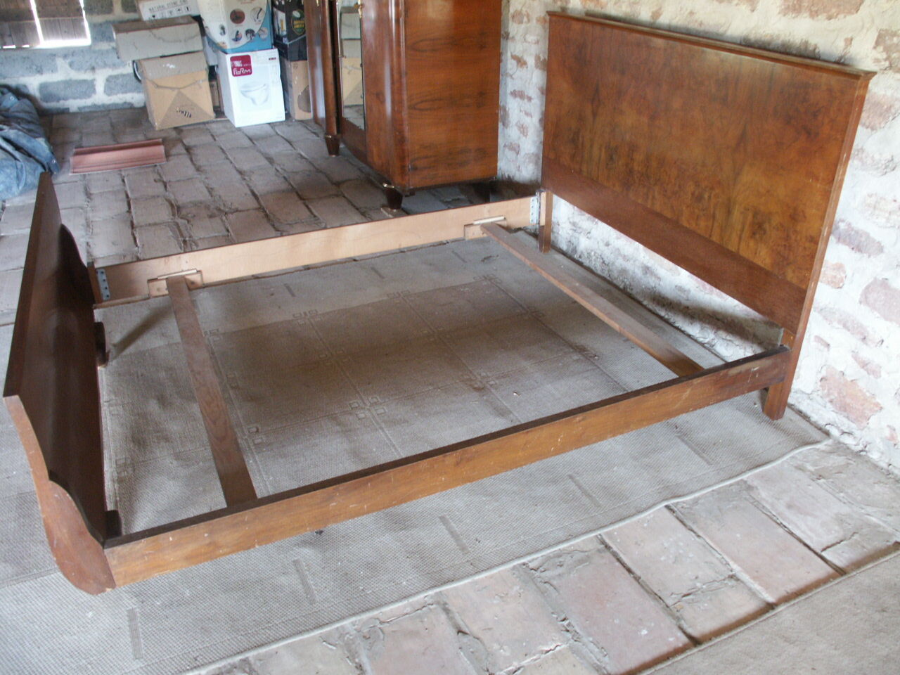 Wooden bed