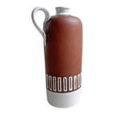 Mid Century terracotta ceramic jug vase