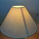 Vintage Brass Table Lamp with Fabric Shade, Mid-Century Bedside Light