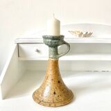 Stoneware candle holder Pierre Digan La Borne, 60s/70s