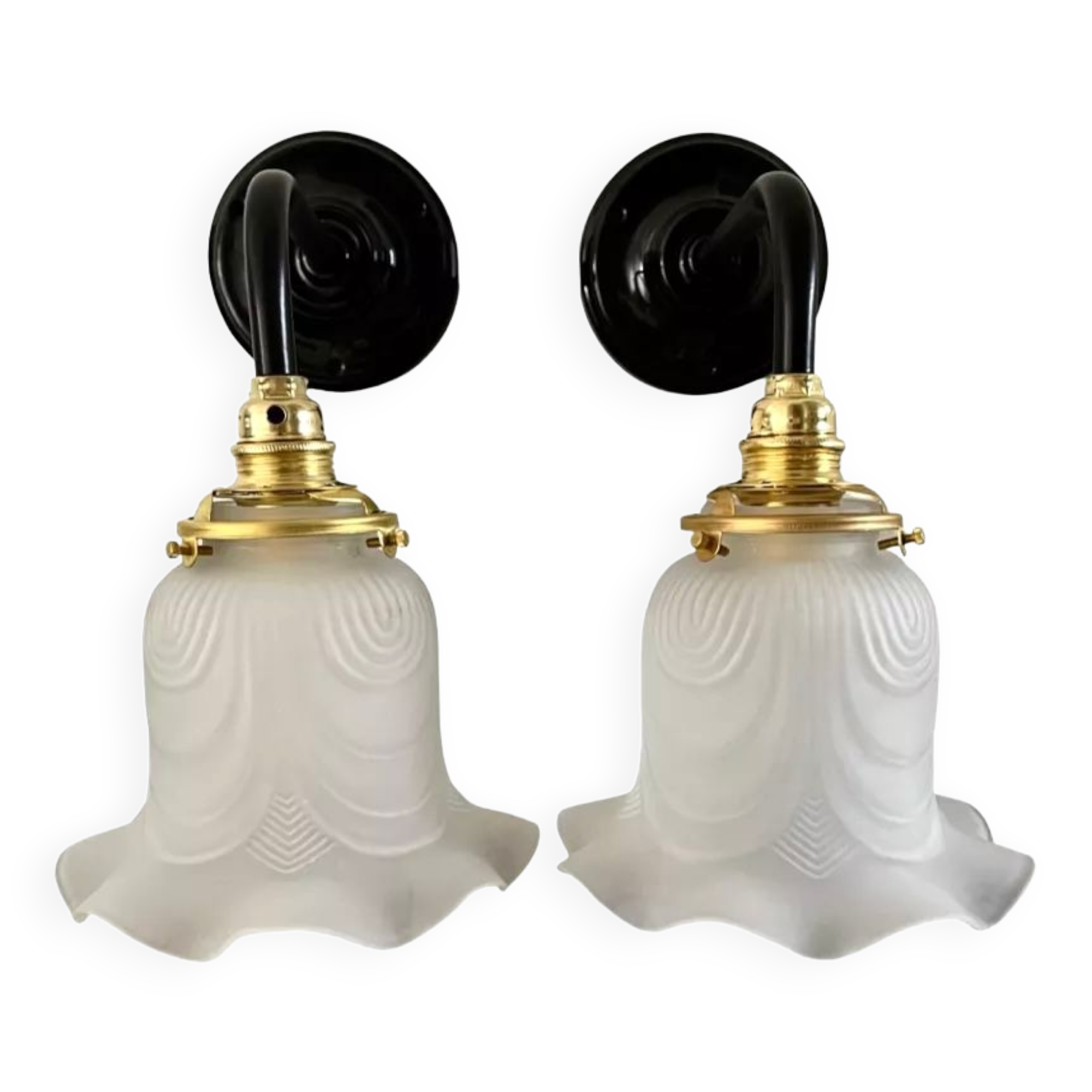 Pair of Art Deco wall lights