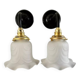 Pair of Art Deco wall lights