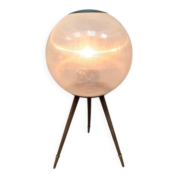 Space age tripot ball floor lamp vintage sphere