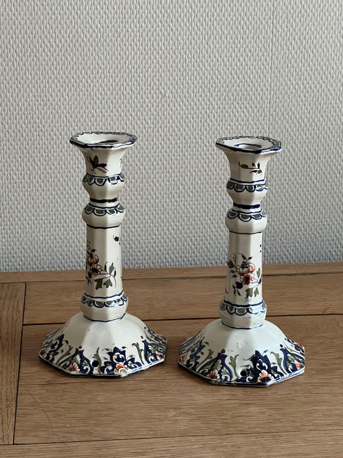 Pair of candlesticks Rouen
