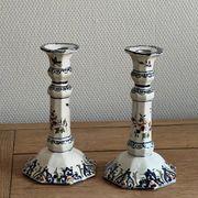 Paire de bougeoirs Rouen