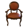Muscat leather medallion armchair