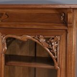 Blond Mahogany Bookcase, Art Nouveau – Early 20th Century