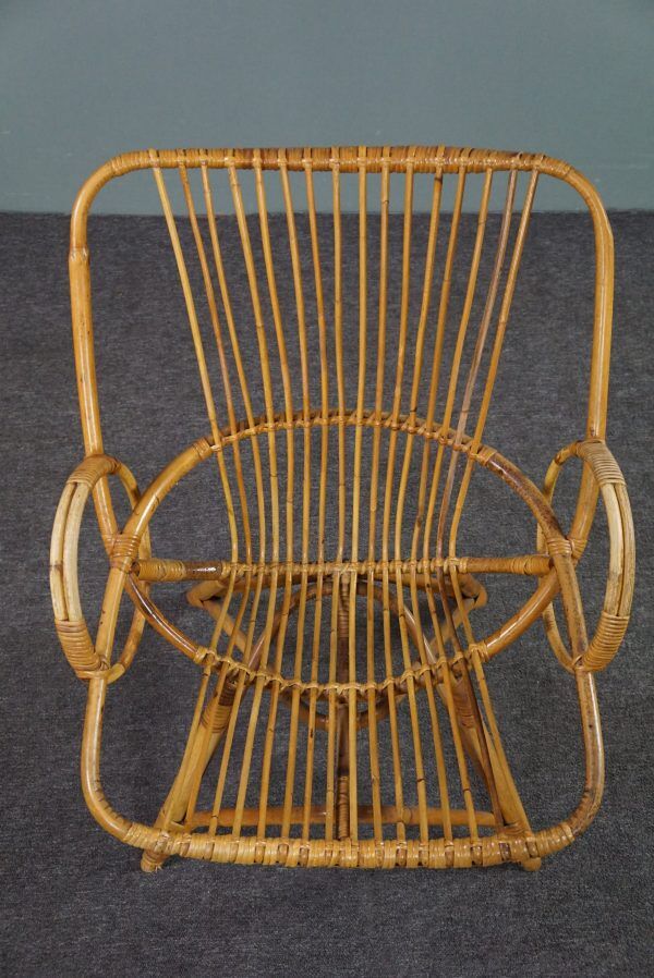 Fauteuil en rotin, 1950