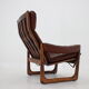 1960s adjustable leather armchair by Genega Mobler, Denmark