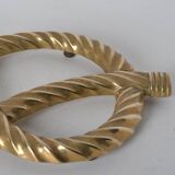 Dessous de plat en laiton noeud de marin