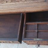 Louis XIII cylinder desk in oak, 19th century