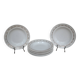 Set of 10 Saint Amand deep plates, "Marguerite" model