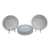 Set of 10 Saint Amand deep plates, "Marguerite" model