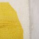 Handwoven Berber rug with traditional coloured patterns, size 1.4/2.6 m.