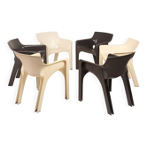 Ensemble de six fauteuils Gaudì par Vico Magistretti pour Artemide