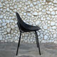 Black shell chair Pierre Guariche for Meurop 1960s