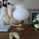 white opaline ambient lamp retro chic art deco style
