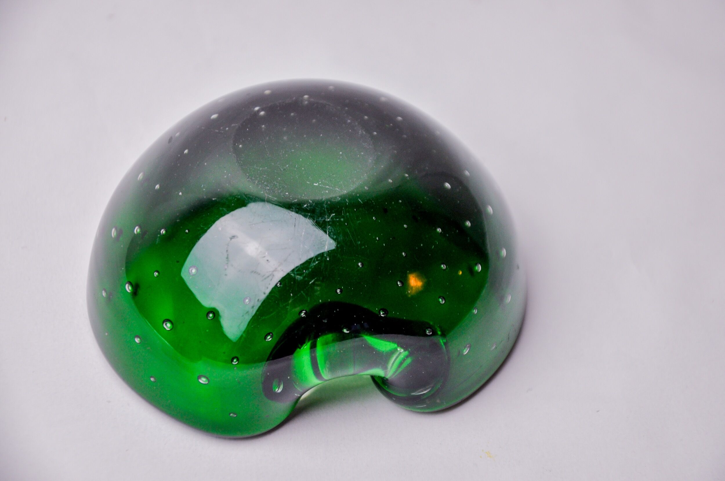 Ashtray sommerso cactus by seguso, Murano glass, Italy, 1970