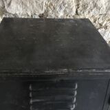 Riveted cloakroom converted into storage cabinet - early twentieth century