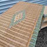 Commode en rotin vintage