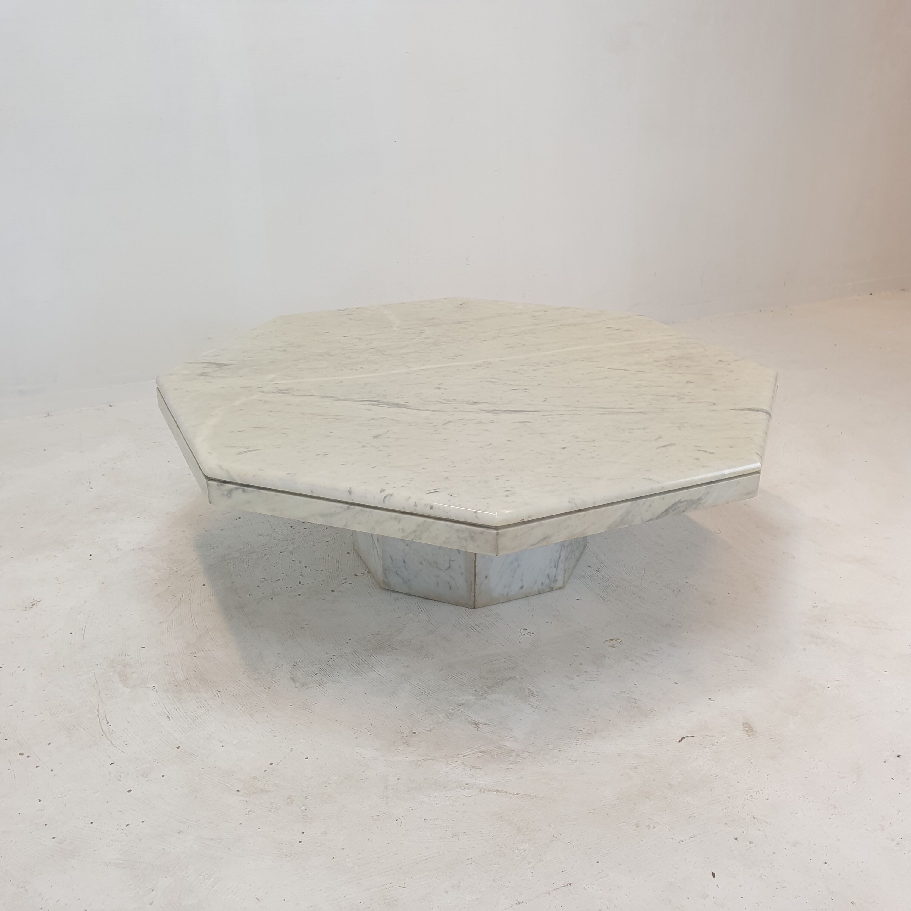 Italian Marble Octagon Coffee Table, 1980's