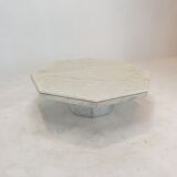Italian Marble Octagon Coffee Table, 1980's