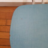 Blue formica chair