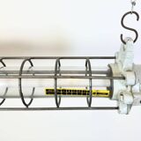 Grey Industrial Hanging Tube Light from Elektrosvit, 1980s