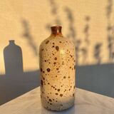 Vintage speckled stoneware vase