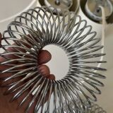 Pair of vintage design spring lamp wall lights from the 70s