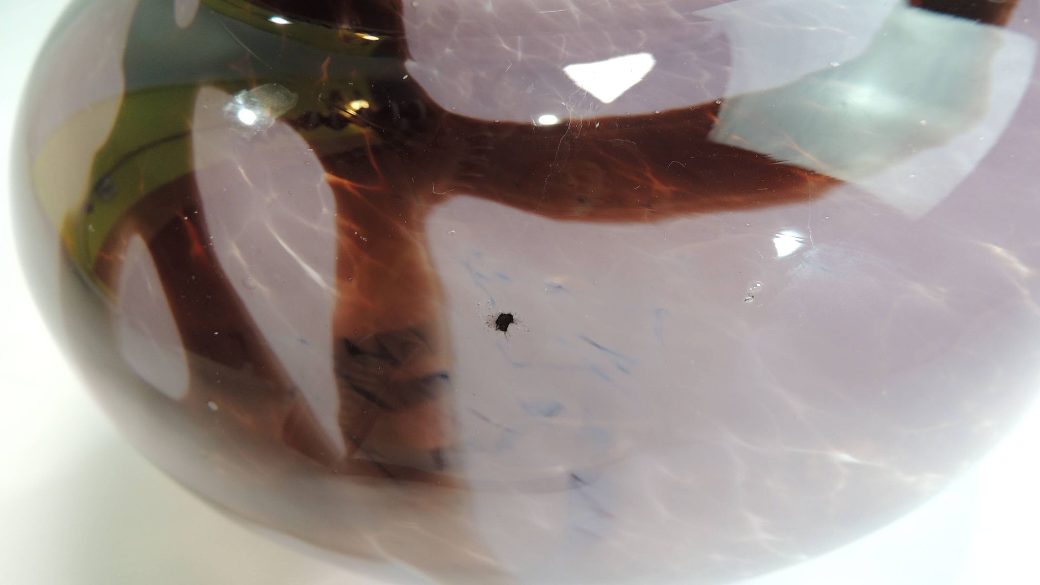 Blown glass vase / Antique Murano style glass vase