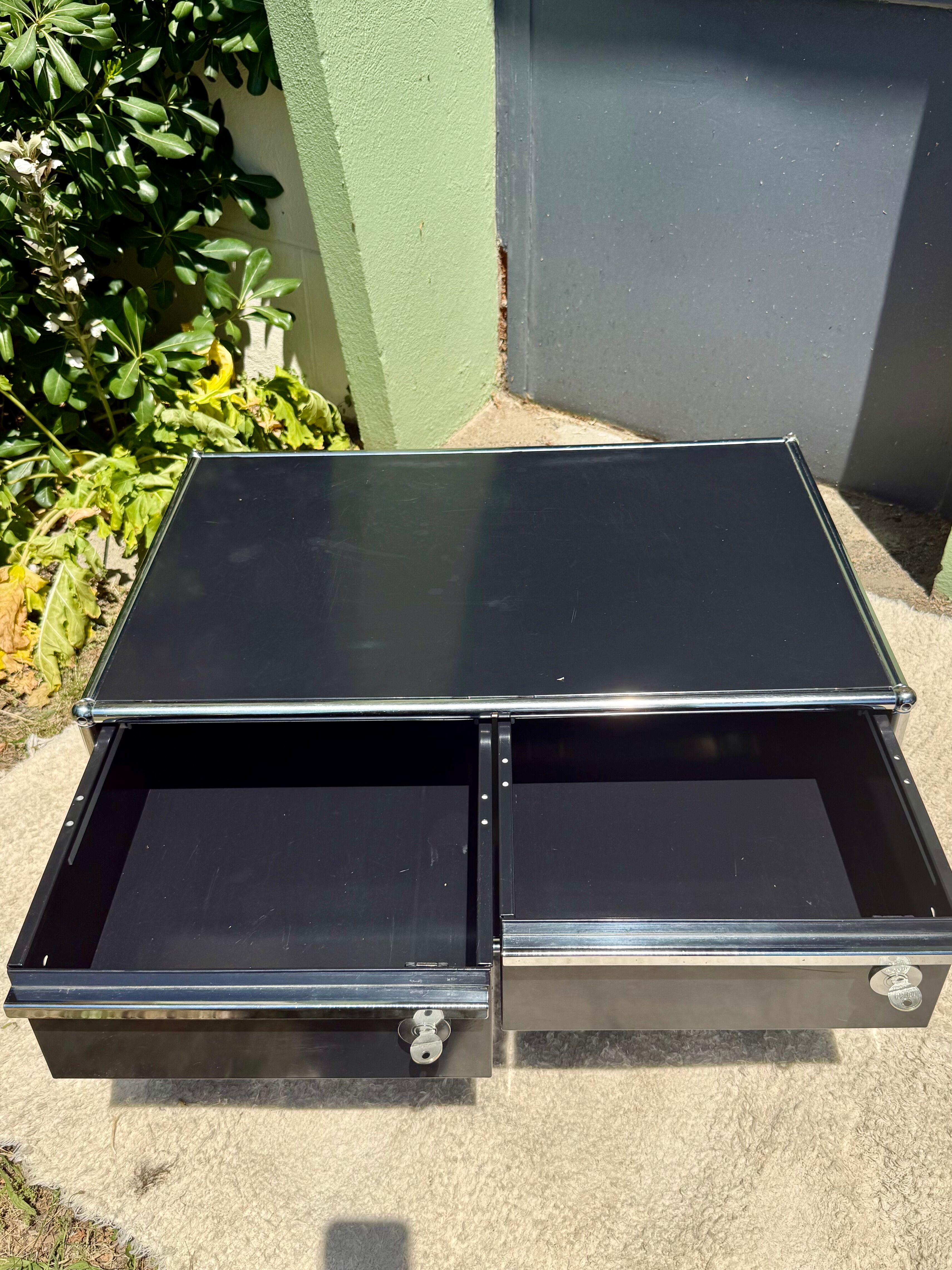 USM Haller Black Furniture – Nightstand / TV Unit / Coffee Table