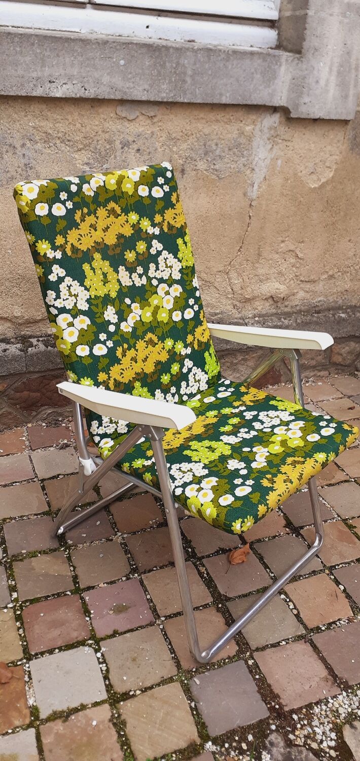 Vintage camping armchair year 70 brand Kettler