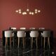 Antique stools by William Yeoward in beech and brass, England, 20th century.