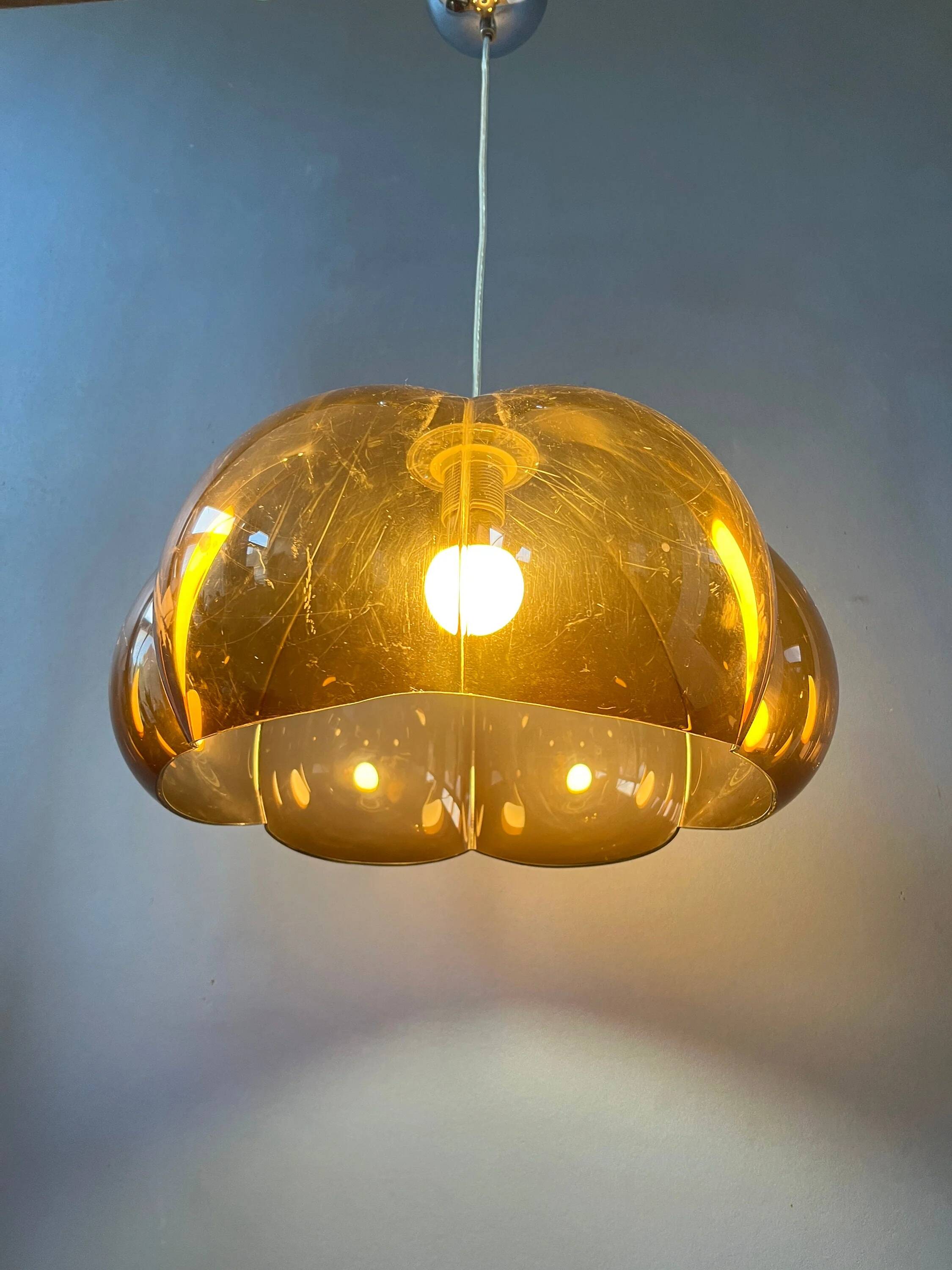 Vintage Herda Space Age suspension | Mid-Century lamp | 70s retro lighting