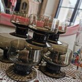 Smoked glass cups