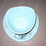 Seafood service / fish 14 pieces / PORNIC M.B.F.A Hand-painted