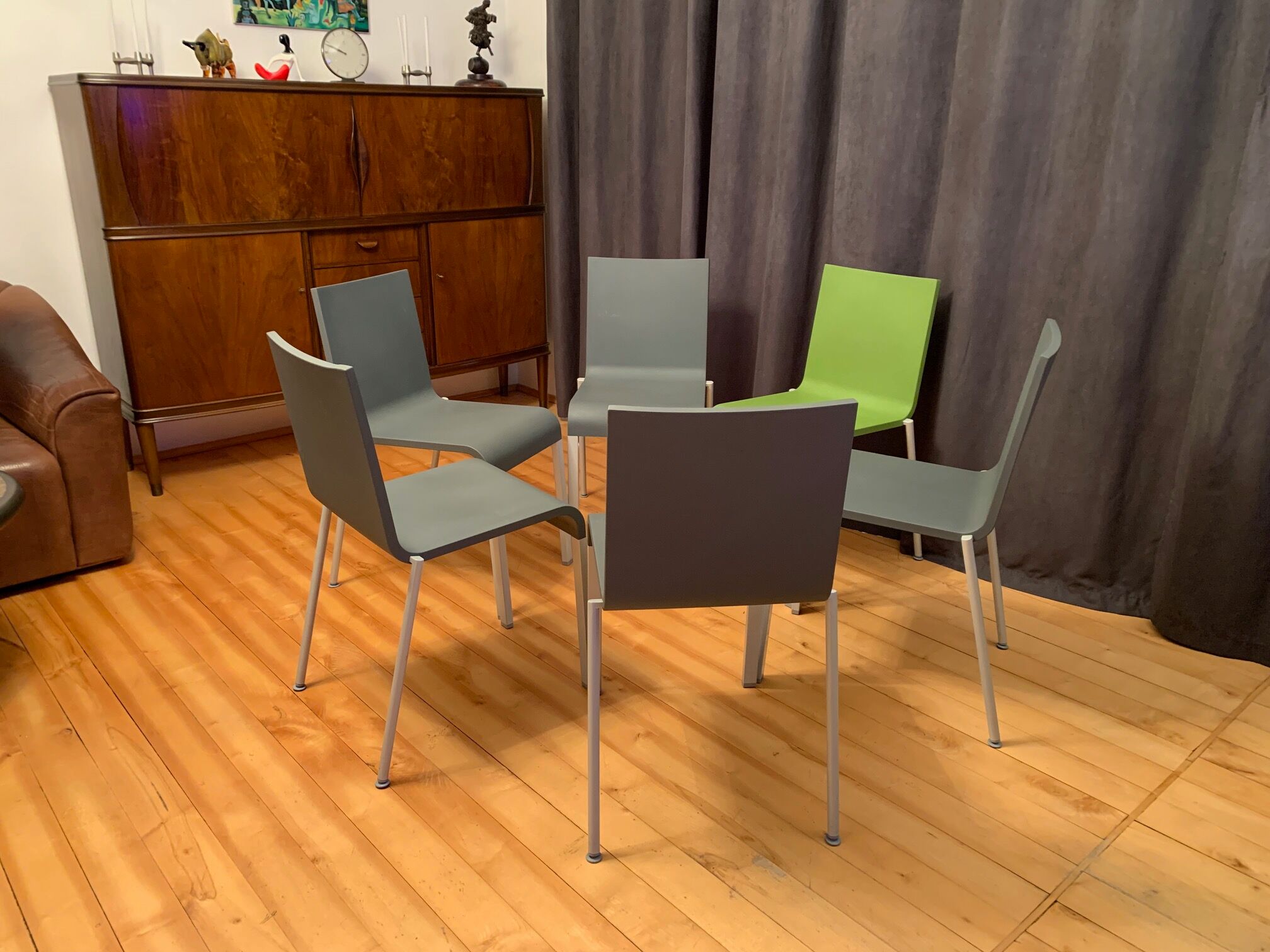 Set of six .03 chairs by Maarten Van Severen, Vitra, 1990s