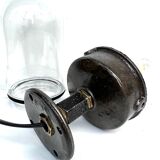 wall lamp or ceiling lamp cast steel gooseneck style 1930