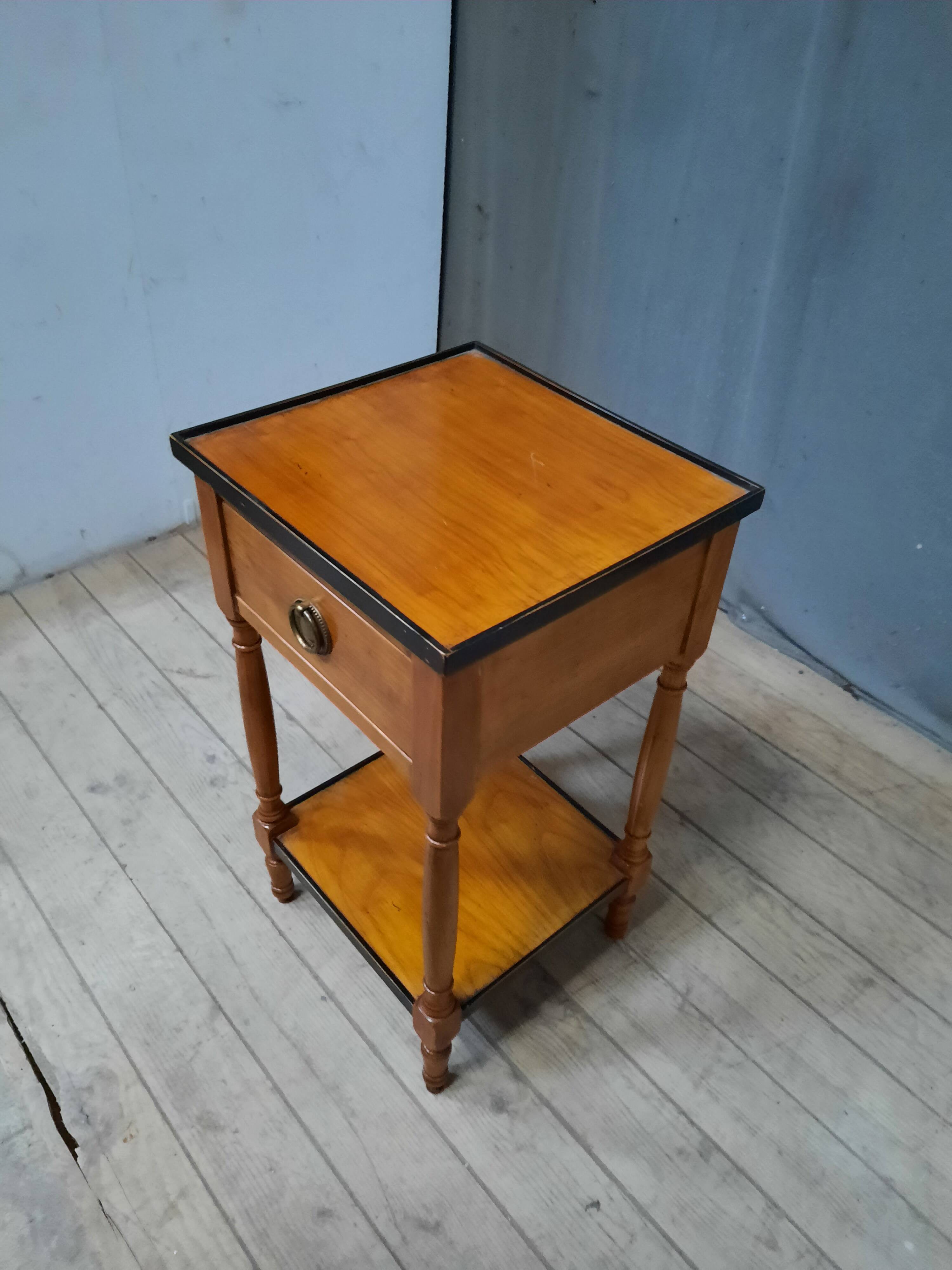 Cherry wood bedside table