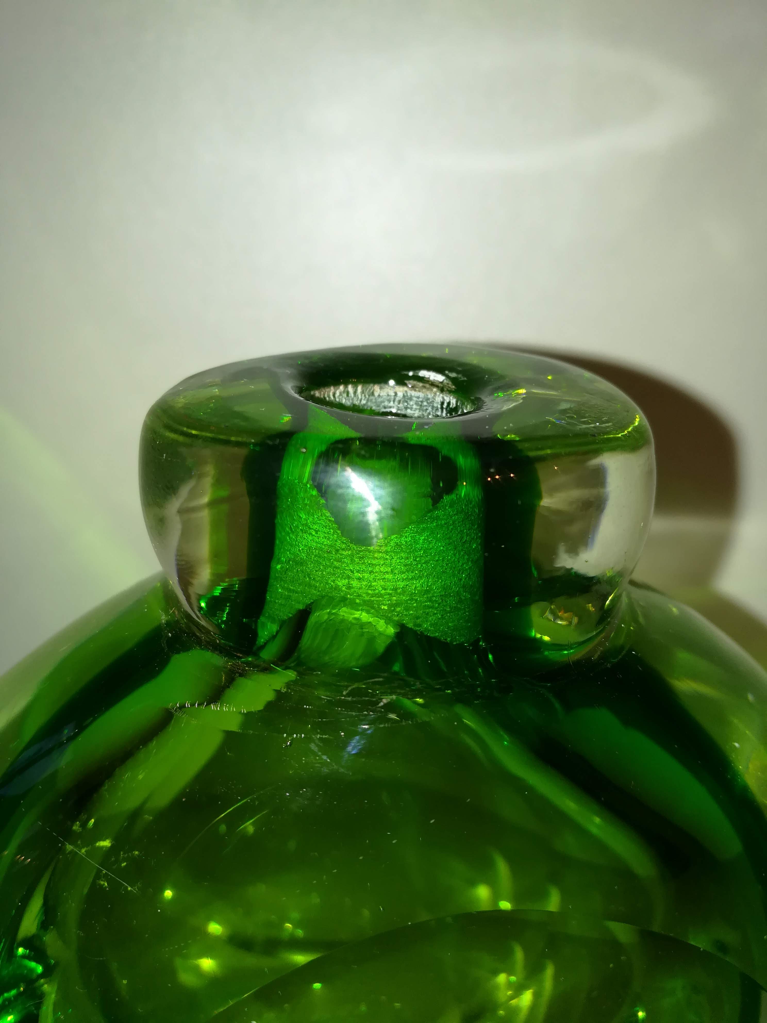 Vase in glass 20th