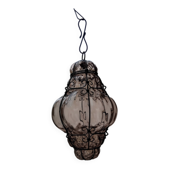 Vintage Murano blown glass lantern