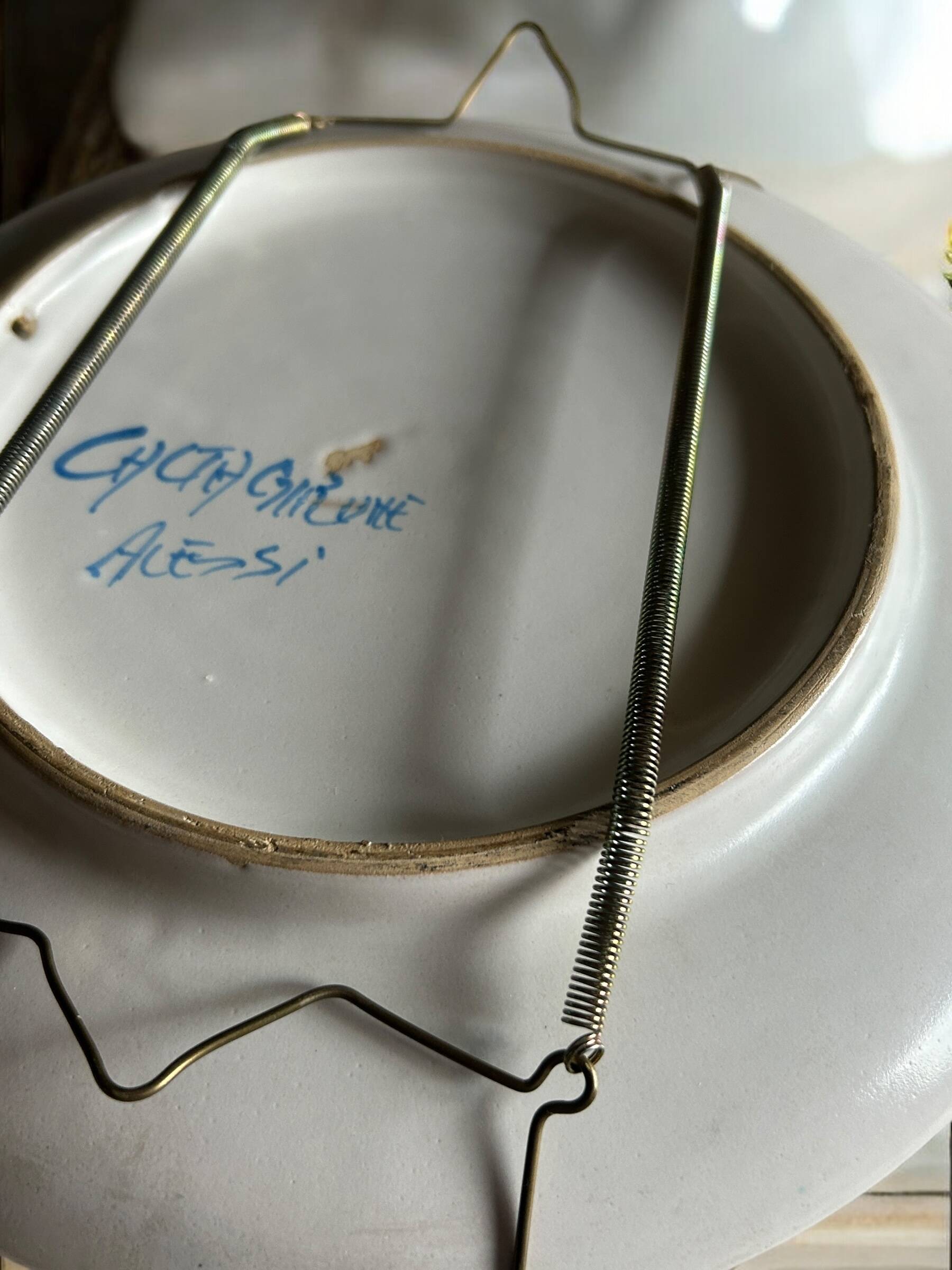 Decorative ceramic plate by Alessi - Caltagirone